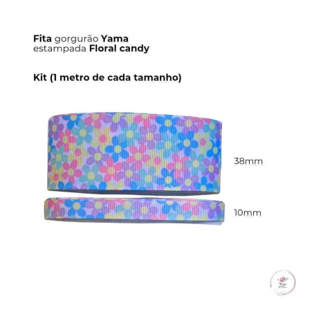 Kit Fita Yama Floral Candy (2 metros) - 1 metro de cada