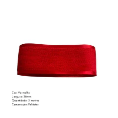 Fita texturizada borda cetim - 38mm (3 metros) - comprar online