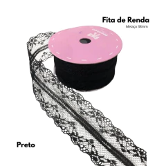 Fita de Renda Melaço 38mm - 10 metros - Atelie Rosa di Pano