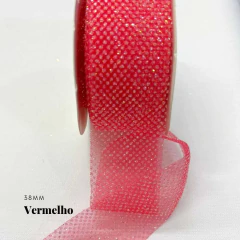 Fita Organza Brilho 38mm (3 Metros) na internet