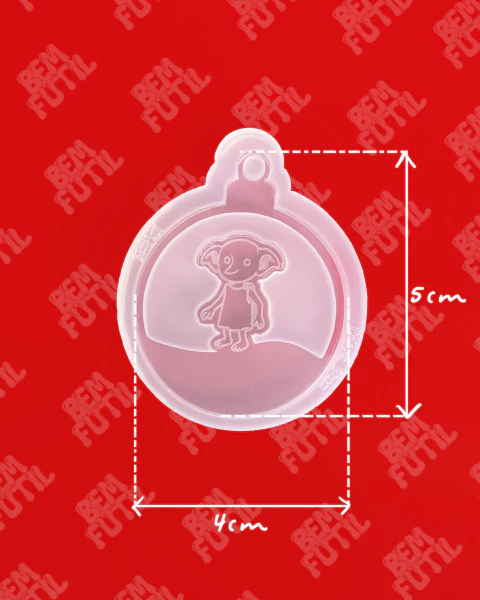 Molde Bola de Natal Temática Bruxinho - Elfo - Coleção Natal