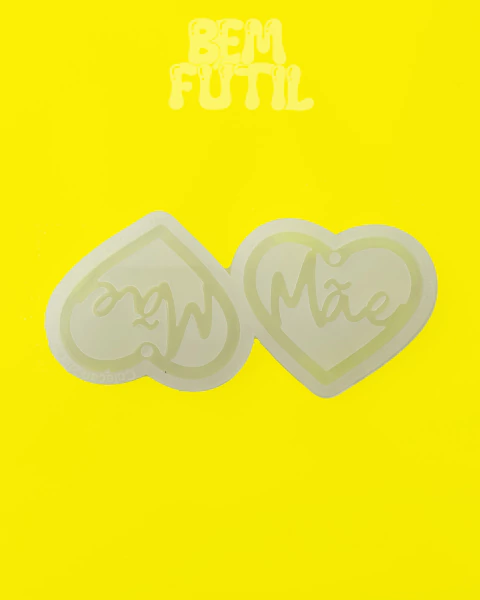 Molde de silicone Mãe no Coração - Coleção Dia das Mães -Siilicone Alimentício