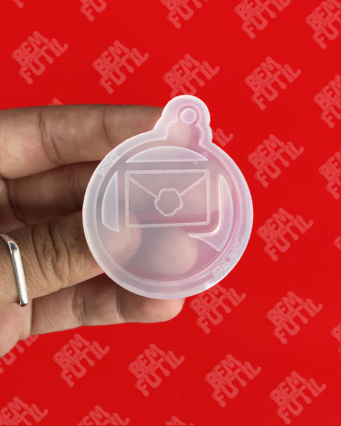 Molde Bola de Natal Temática Bruxinho - Carta da Escola da magia - Coleção Natal