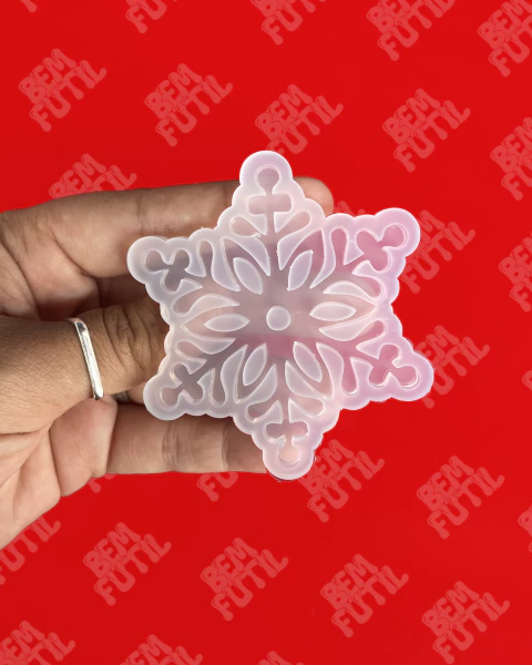 Molde Floco de Neve Mod 002 - Coleção Natal