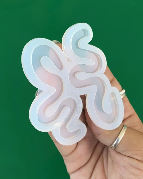 Molde de silicone Brinco Cobrinhas - Coleção Juju Caju