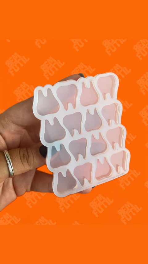 Molde Mini Dentes com 16 dentes - comprar online