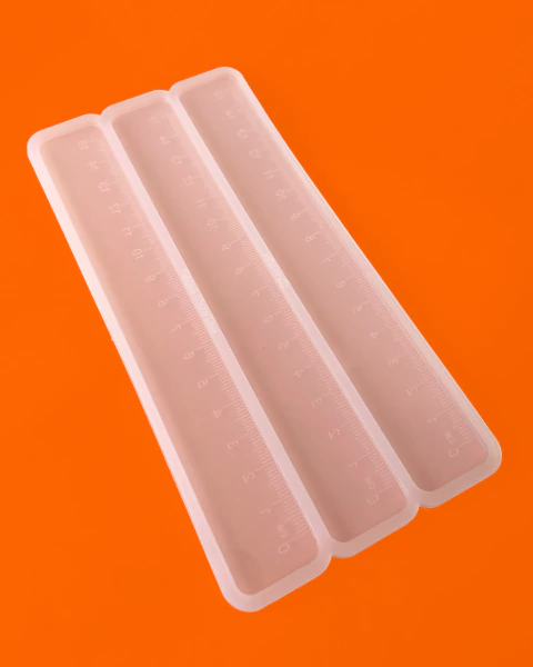 Molde Régua 15cm lisa com 3 cavidades