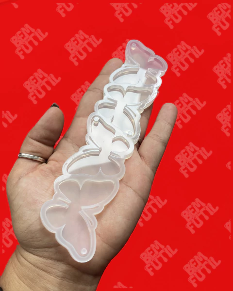 Molde Borboleta com antena com 4 cavidades