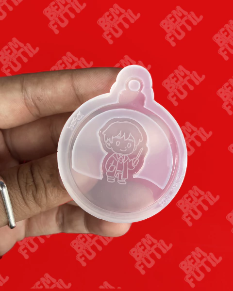 Molde Bola de Natal Temática Bruxinho - Ron - Coleção Natal