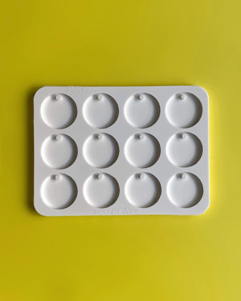 Molde Círculos 4cm com furo com 12