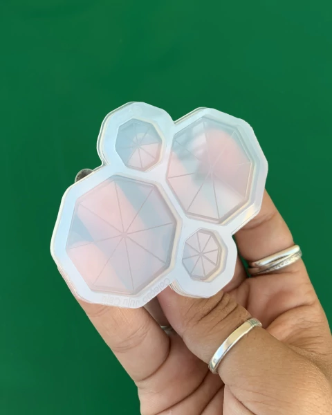 Molde de silicone Brinco Sombrinha de Frevo Mod 003 - Coleção Juju Caju