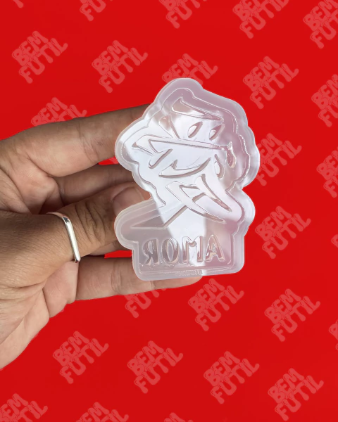 Molde Amor em Japonês Alto Relevo