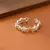 anel justavel estrelas banhado a prata - Joia da Lua - Prata 925 | Colar Brinco Anel Pulseira Frete Grátis