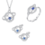 Conjunto planetario prata 925