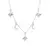 Colar de luas e estrelas em ouro 14k e prata 925, com detalhes brilhantes.