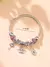 Pulseira com berloque banhada a prata - comprar online