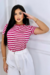 Tshirt Viscolycra Listrada Pink