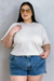 Tshirt Básica Areia Plus Size