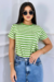 Tshirt Viscolycra Listrada Verde