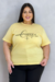 Tshirt Seja Forte e Corajosa Amarelo Plus Size na internet