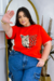 Tshirt Onça Laranja Plus Size