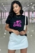 Tshirt Barbie Preta Plus Size