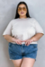 Tshirt Básica Areia Plus Size - loja online