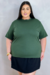 Tshirt Básica Verde Militar Plus Size na internet