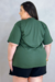 Tshirt Básica Verde Militar Plus Size - Nossas T-shirt