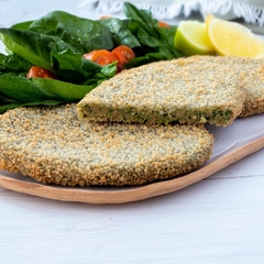 Milanesa de soja con espinaca y semillas - 4 unidades