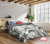 Acolchado Estampado Linea Super Cotton Feel "Grey Leaves"