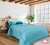 Acolchado Super Cotton Feel "Light Aqua" - Louisiana