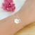 Pulseira de Patinha com Zircônia Banhada a Prata