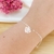 Pulseira com Coração Trabalhado Banhado a Prata