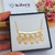 COLAR COM 5 FILHOS CRAVEJADOS DE ZIRCÔNIAS BANHADOS A OURO 18K - comprar online