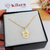 Colar com pingente de Menina Anjo Banhado a Ouro 18k - comprar online