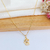 COLAR COM 1 ANJO MENINA COM ZIRCÔNIAS BANHADO A OURO 18K na internet