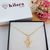 COLAR COM 1 ANJO MENINO COM ZIRCÔNIAS BANHADO A OURO 18K - comprar online