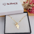 COLAR FOLHA E PÉROLA BANHADO A OURO 18K - comprar online