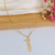 Colar com pingente Gratidão Banhado a Ouro 18k