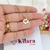 CONJUNTO DE COLAR E BRINCOS FLOR DE LOTUS VAZADA BANHADOS A OURO 18K - Kilara Joias 