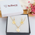 CONJUNTO DE COLAR E BRINCOS FLOR DE LOTUS VAZADA BANHADOS A OURO 18K - comprar online