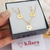 CONJUNTO DE COLAR E BRINCOS FLOR DE LOTUS VAZADA BANHADOS A OURO 18K na internet