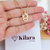 Colar com pingente de Menina Anjo Banhado a Ouro 18k