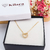 COLAR DE CORAÇÃO CRAVEJADO DE ZIRCÔNIAS BANHADO A OURO 18K - comprar online