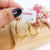 BRINCO DE ARGOLAS GRANDE BANHADO A OURO 18K - comprar online