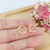 BRINCO DE ARGOLINHA 12 MM BANHADO A OURO 18K - loja online