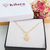COLAR COM PINGENTE DE PATINHA COM ZIRCÔNIAS BANHADO A OURO 18K - comprar online