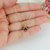 COLAR INFANTIL MINIE COLORIDO BANHADO A OURO 18K