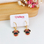 CONJUNTO INFANTIL COLAR E BRINCOS MINIE COLORIDO BANHADO A OURO 18K na internet